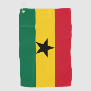 Golf Towel with flag of Ghana