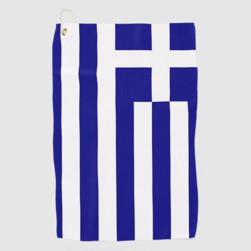 Golf Towel with flag of Greece