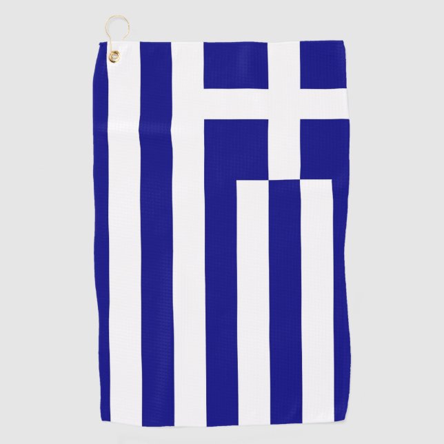 Golf Towel with flag of Greece (Front)
