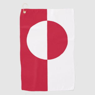 Golf Towel with flag of Greenland