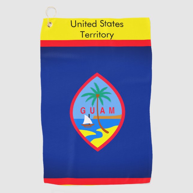 Golf Towel with Flag of Guam (Front)