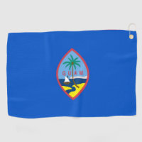 Golf Towel with flag of Guam, USA