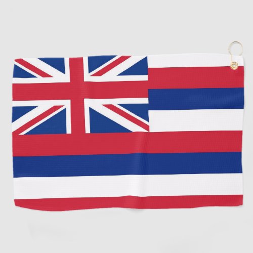 Golf Towel with flag of Hawaii USA