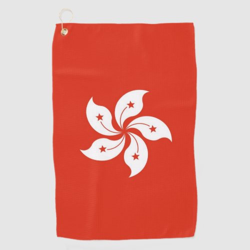 Golf Towel with flag of Hong Kong