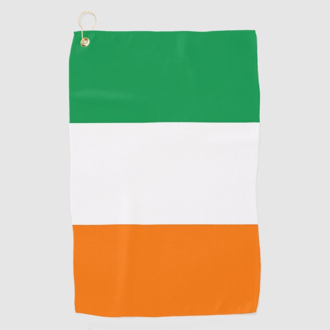 Golf Towel with flag of Ireland (Front)