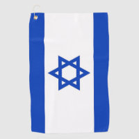 Golf Towel with flag of Israel