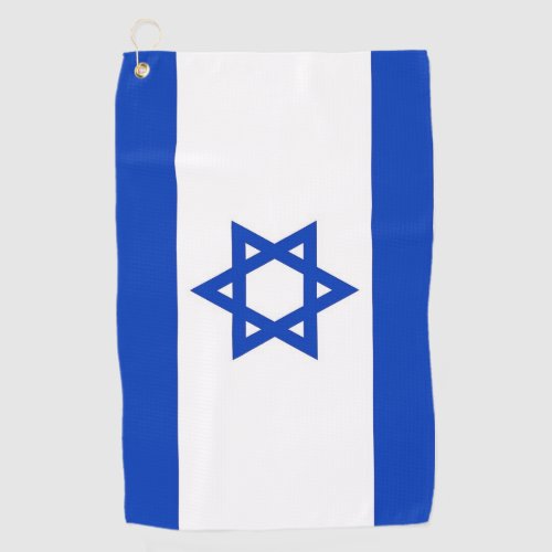 Golf Towel with flag of Israel