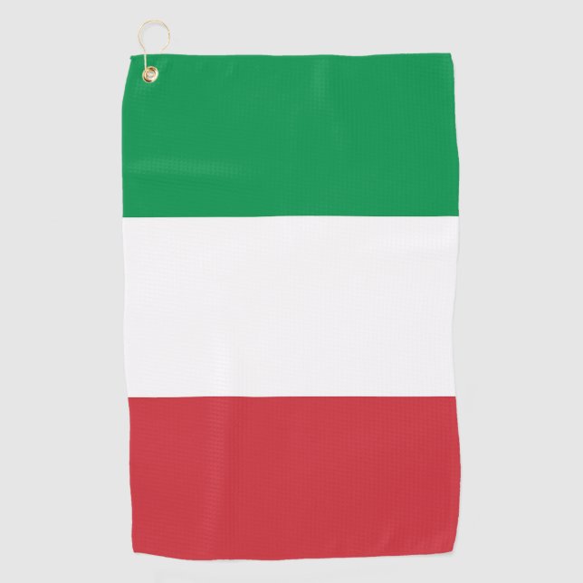 Golf Towel with flag of Italy (Front)