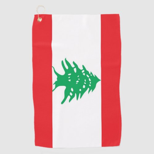 Golf Towel with flag of Lebanon