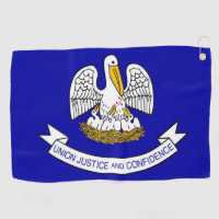 Golf Towel with flag of Louisiana, USA