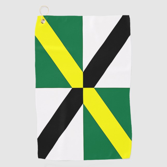 Golf Towel with flag of Monterey City, USA (Front)