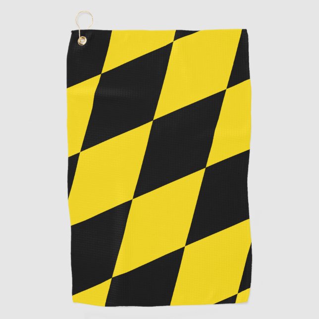 Golf Towel with flag of Munich (Front)