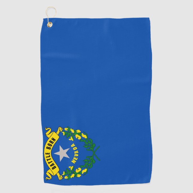 Golf Towel with flag of Nevada (Front)