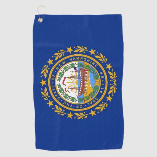 Golf Towel with flag of New Hampshire