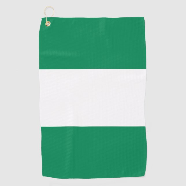 Golf Towel with flag of Nigeria (Front)