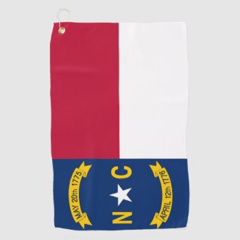 Golf Towel With Flag Of North Carolina by AllFlags at Zazzle