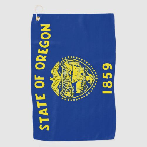 Golf Towel with flag of Oregon USA