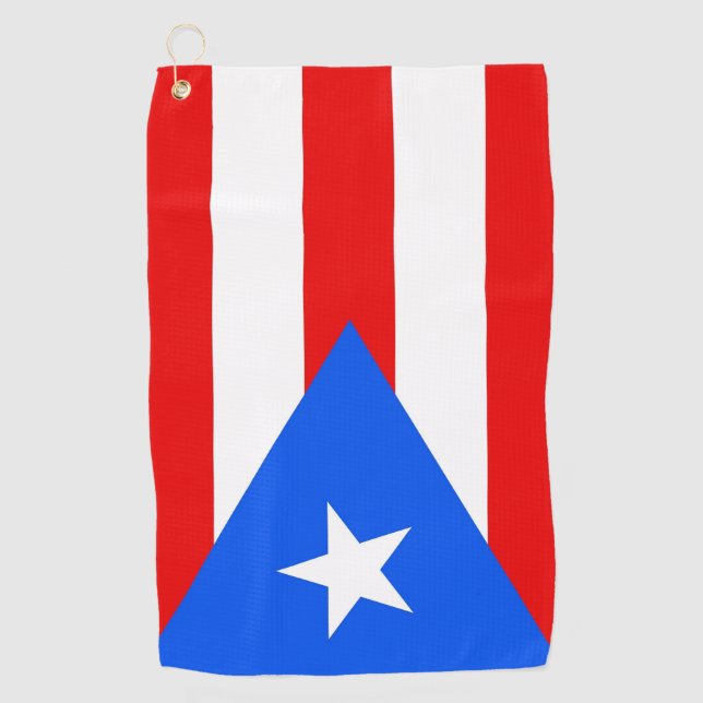 Golf Towel with flag of Puerto Rico, USA (Front)