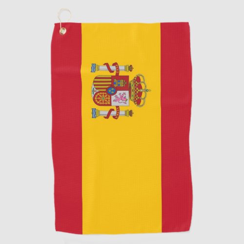 Golf Towel with flag of Spain