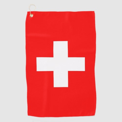 Golf Towel with flag of Switzerland