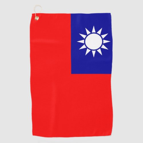 Golf Towel with flag of Taiwan