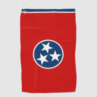 Golf Towel with flag of Tennessee, USA