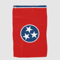 Golf Towel with flag of Tennessee, USA