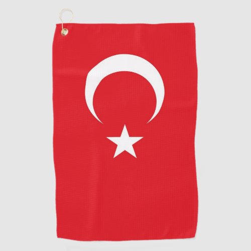 Golf Towel with flag of Turkey