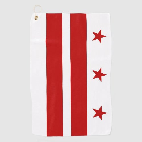Golf Towel with flag of Washington DC USA