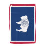 Golf Towel with flag of Wyoming State, USA