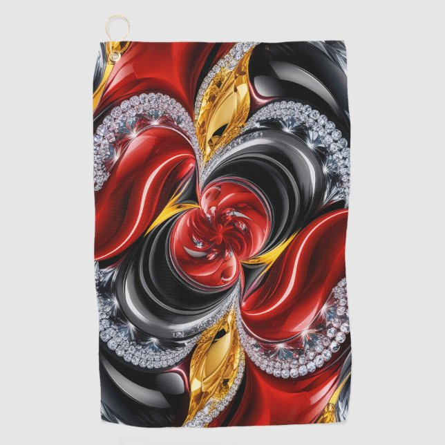 Golf Towel with Germany Colors (Front)