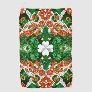 Golf Towel with Irish Colors