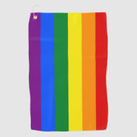 Golf Towel with Pride flag of LGBT