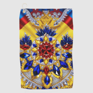 Golf Towel with Romanian Colors