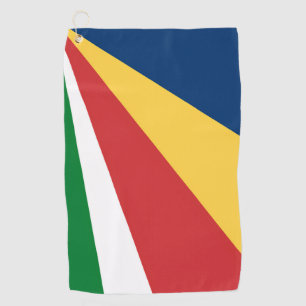 Golf Towel with Seychelles Colors