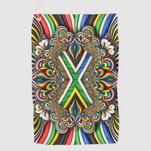 Golf Towel with South African Colors