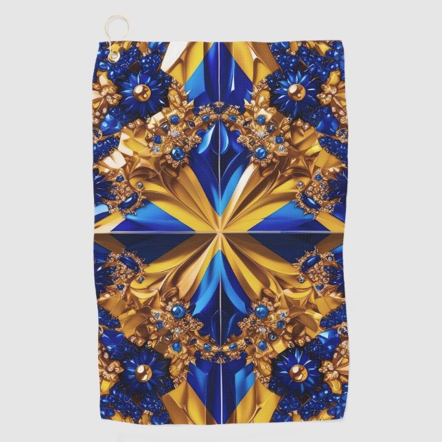 Golf Towel with Sweden Colors (Front)