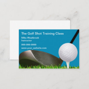 Golf Training Class Instructor Business Card
