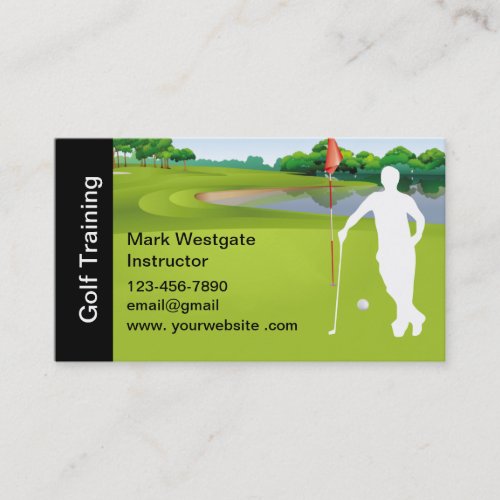 Golf Training Instructor Business Card