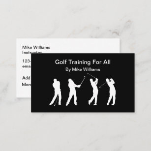 Golf Training Instructor Business Cards