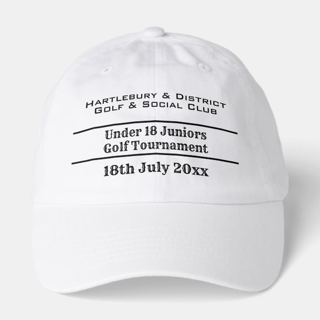 Golf Trophy Competition Tournament Hat (Front)