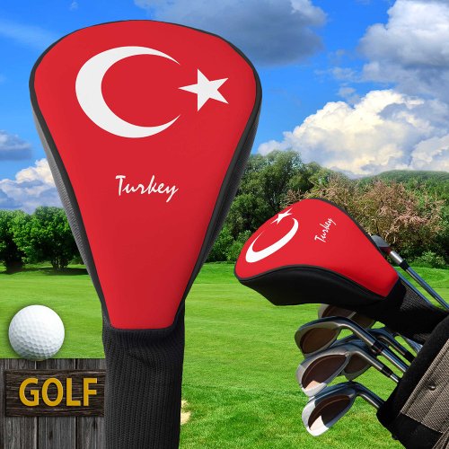 Golf Turkey  Turkish Flag  Golf Clubs Covers