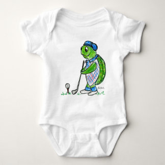 Golf Turtle Baby Bodysuit