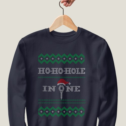 Golf Ugly Christmas Ho Ho Hole in One Sweatshirt