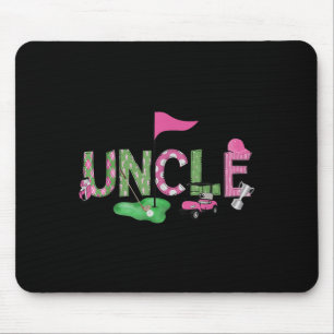 Golf Uncle Nk Hole In One Golf 1st Birthday Girl Mouse Pad