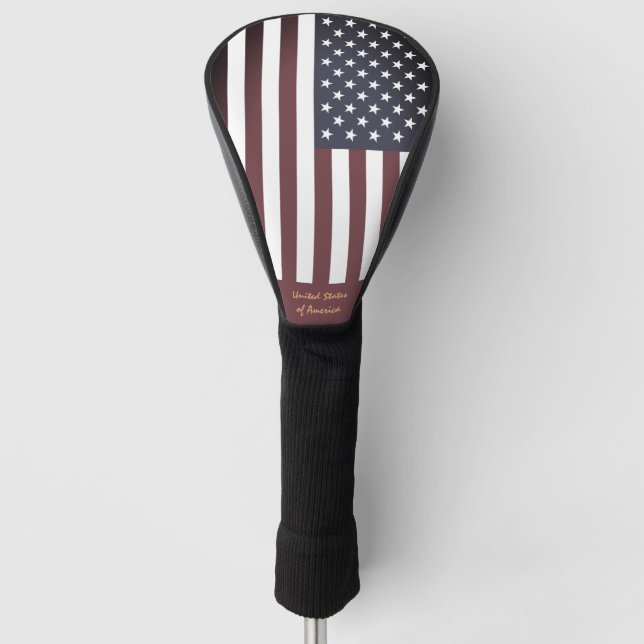 Golf USA & American Flag Vint. / Golf Clubs Covers (Front)