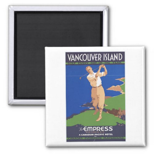 Golf Vancouver Island Canada Magnet