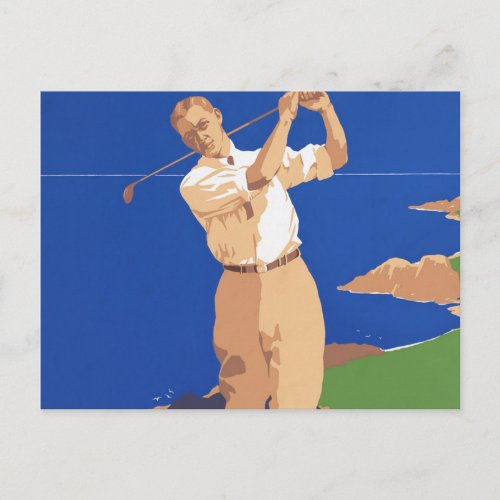 Golf Vancouver Island Canada Postcard