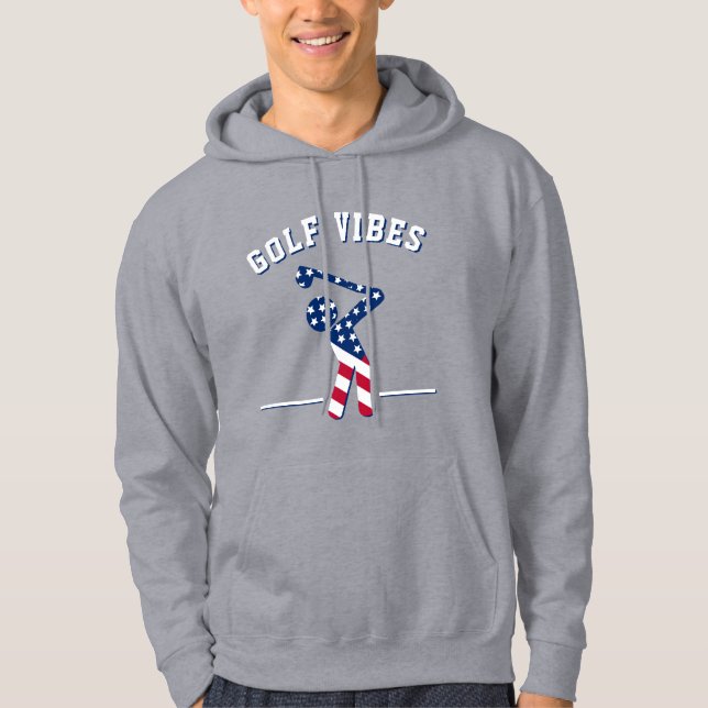 GOLF VIBES American Golfer Hoodie (Front)