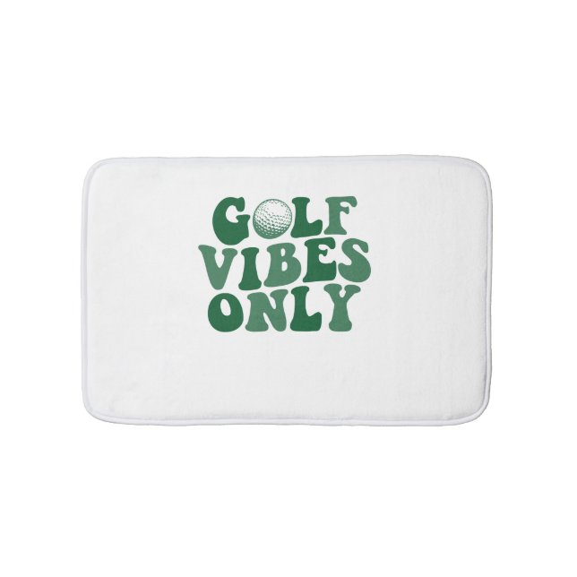Golf Vibes Only, Golf Lover Bath Mat (Front)